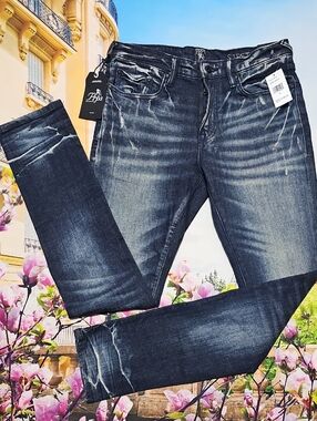 PRPS Le Sabre Dark Wash Slim Tapered Size 30x33 New